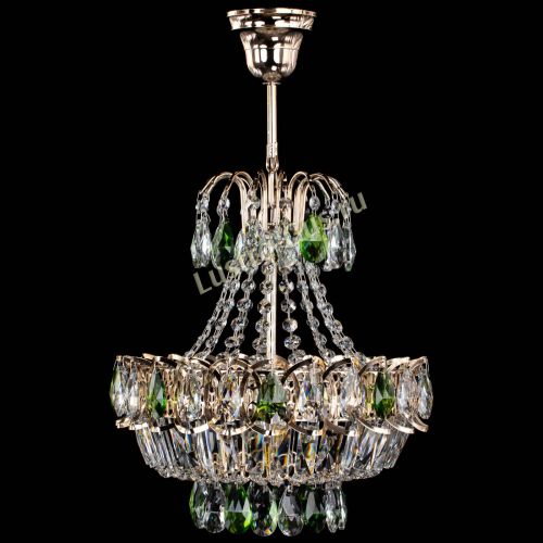 Люстра Ника 1 лампа зеленая в Новокузнецке Гусь Хрустальный