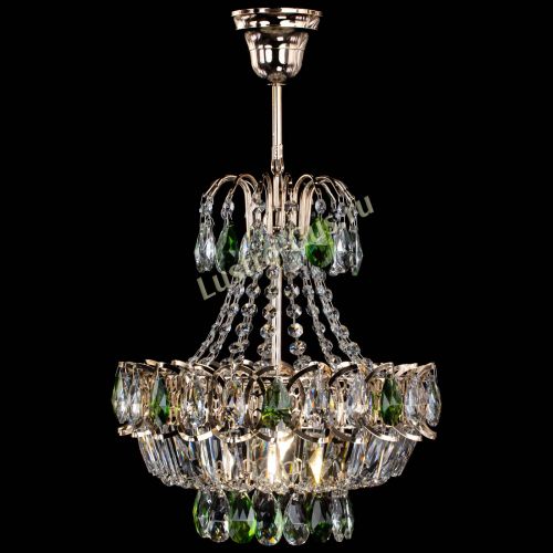 Люстра Ника 1 лампа зеленая в Новокузнецке Гусь Хрустальный