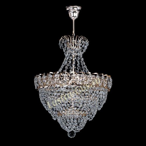 Люстра Ника Лепестки малая - 3 лампы в Новокузнецке Гусь Хрустальный