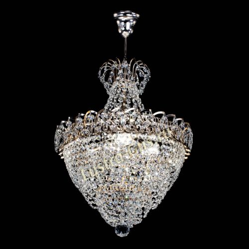 Люстра Ника Лепестки малая - 3 лампы в Новокузнецке Гусь Хрустальный