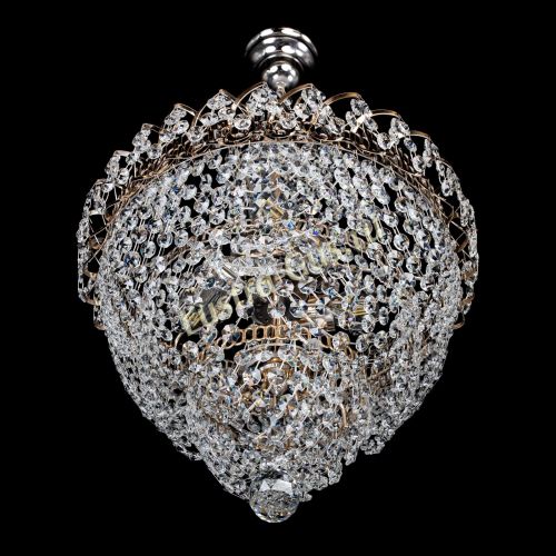 Люстра Ника Лепестки малая - 3 лампы в Новокузнецке Гусь Хрустальный