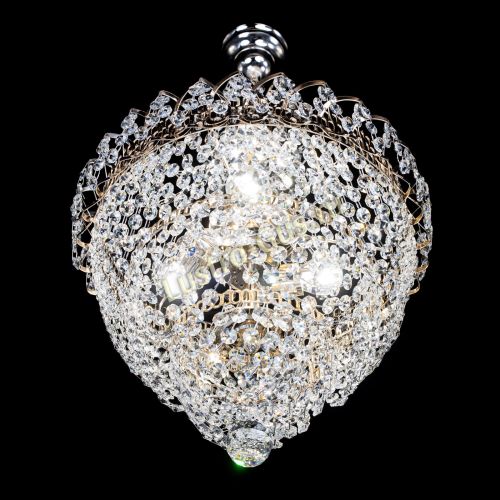 Люстра Ника Лепестки малая - 3 лампы в Новокузнецке Гусь Хрустальный