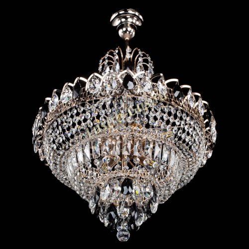 Люстра Ника подвесная Черная в Новокузнецке Гусь Хрустальный