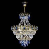 Люстра Ника Синяя под бронзу, диаметр - 400 мм, Люстры Гусь Хрустальный Люстра Ника Синяя под бронзу, диаметр - 400 мм, Люстры Гусь Хрустальный