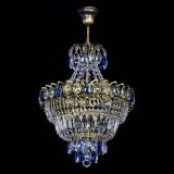 Люстра Ника Синяя под бронзу, диаметр - 400 мм, Люстры Гусь Хрустальный Люстра Ника Синяя под бронзу, диаметр - 400 мм, Люстры Гусь Хрустальный