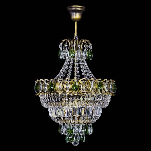 Люстра Ника подвесная Зеленая под бронзу в Новокузнецке Люстра Ника подвесная Зеленая под бронзу в Новокузнецке