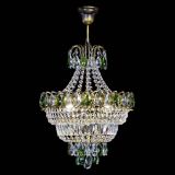 Люстра Ника Зеленая под бронзу, диаметр - 400 мм, Люстры Гусь Хрустальный Люстра Ника Зеленая под бронзу, диаметр - 400 мм, Люстры Гусь Хрустальный