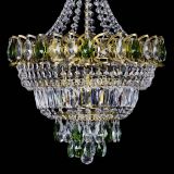 Люстра Ника Зеленая под бронзу, диаметр - 400 мм, Люстры Гусь Хрустальный Люстра Ника Зеленая под бронзу, диаметр - 400 мм, Люстры Гусь Хрустальный