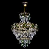 Люстра Ника Зеленая под бронзу, диаметр - 400 мм, Люстры Гусь Хрустальный Люстра Ника Зеленая под бронзу, диаметр - 400 мм, Люстры Гусь Хрустальный