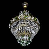 Люстра Ника Зеленая под бронзу, диаметр - 400 мм, Люстры Гусь Хрустальный Люстра Ника Зеленая под бронзу, диаметр - 400 мм, Люстры Гусь Хрустальный