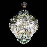 Люстра Ника Зеленая под бронзу, диаметр - 400 мм, Люстры Гусь Хрустальный Люстра Ника Зеленая под бронзу, диаметр - 400 мм, Люстры Гусь Хрустальный