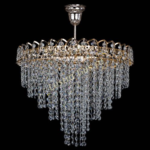 Люстра Октава конус с подвесом в Новокузнецке Гусь Хрустальный