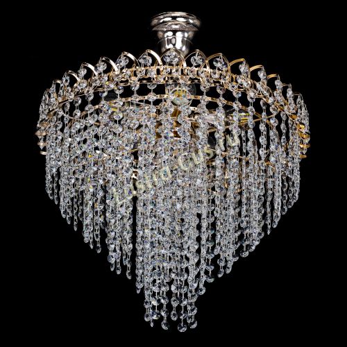 Люстра Октава конус с подвесом в Новокузнецке Гусь Хрустальный