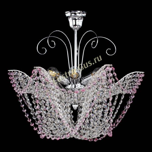 Люстра Орхидея №3 розовая в Новокузнецке Люстра Орхидея №3 розовая в Новокузнецке