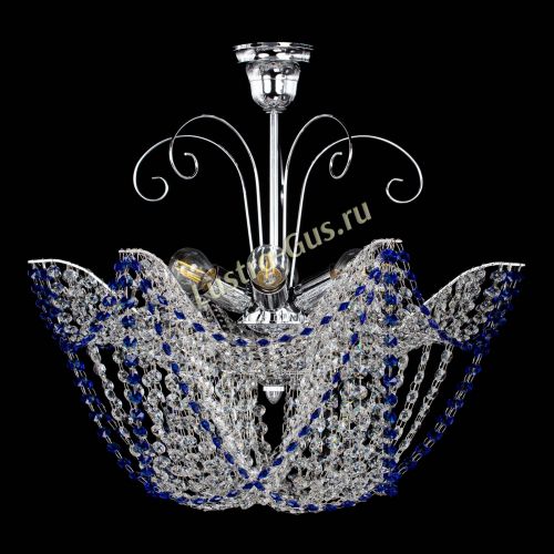 Люстра Орхидея №3 синяя в Новокузнецке Гусь Хрустальный