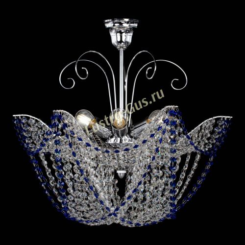 Люстра Орхидея №3 синяя в Новокузнецке Гусь Хрустальный