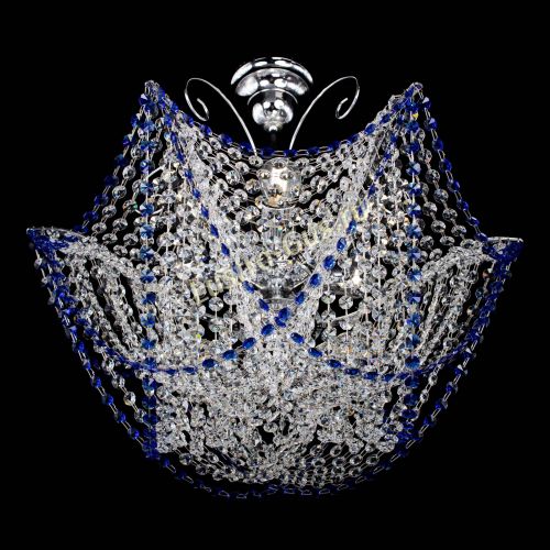 Люстра Орхидея №3 синяя в Новокузнецке Гусь Хрустальный