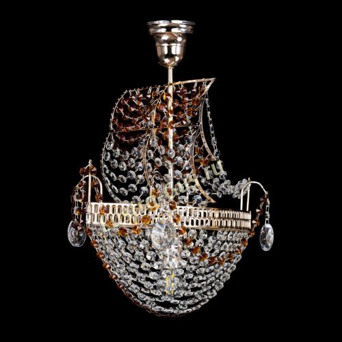 Люстра Парусник №1 чайный в Новокузнецке Гусь Хрустальный