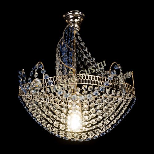 Люстра Парусник №1 синий в Новокузнецке Гусь Хрустальный