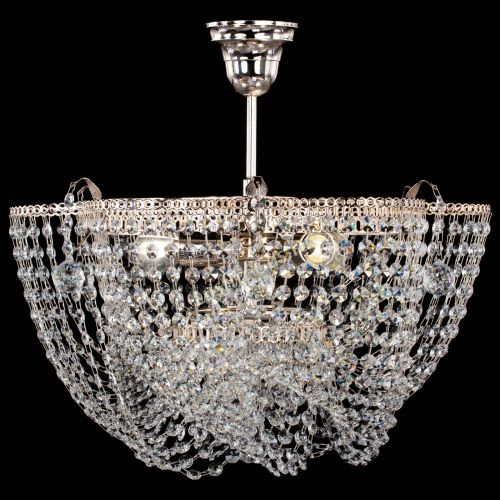 Люстра Ромашка Василиса с подвесом в Новокузнецке Гусь Хрустальный