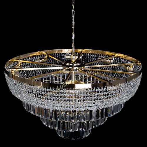 Люстра Сигма №10 с подвесом в Новокузнецке Гусь Хрустальный