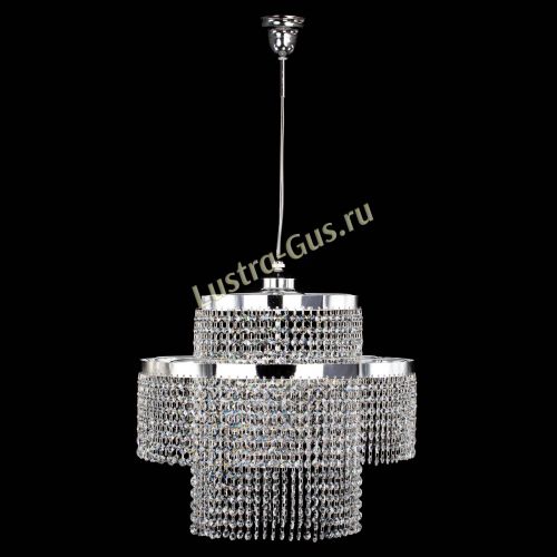 Люстра Сигма №3 3-х ярусная в Новокузнецке Гусь Хрустальный