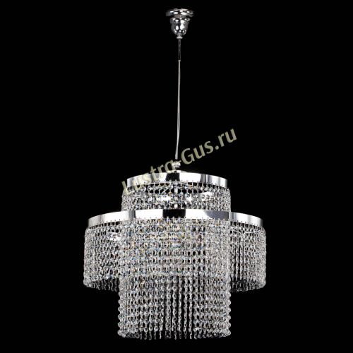 Люстра Сигма №3 3-х ярусная в Новокузнецке Гусь Хрустальный