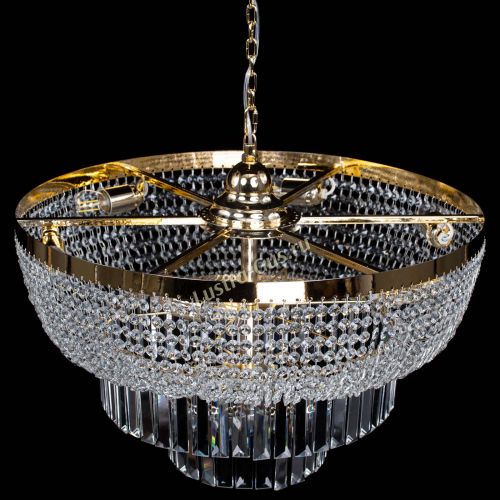 Люстра Сигма №6 с подвесом в Новокузнецке Гусь Хрустальный