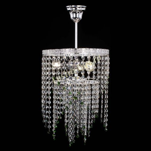 Люстра Токката Капель №3 зеленая в Новокузнецке Гусь Хрустальный