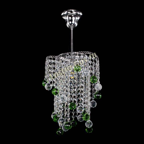 Люстра Вектор №4 зеленая в Новокузнецке Гусь Хрустальный