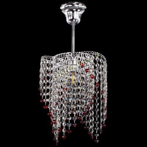 Люстра Вектор №5 красная в Новокузнецке Гусь Хрустальный