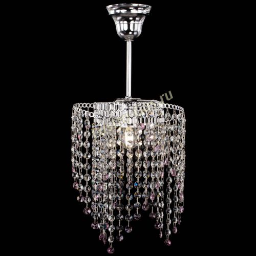 Люстра Вектор №5 розовая в Новокузнецке Гусь Хрустальный