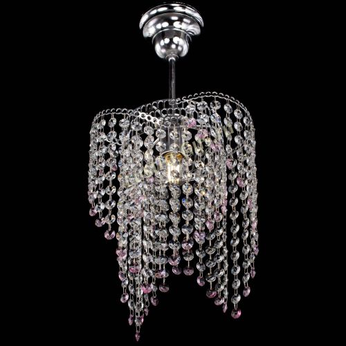 Люстра Вектор №5 розовая в Новокузнецке Гусь Хрустальный