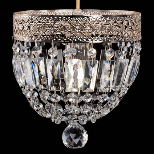 Люстра Венеция №1 купол на тросе в Новокузнецке Гусь Хрустальный