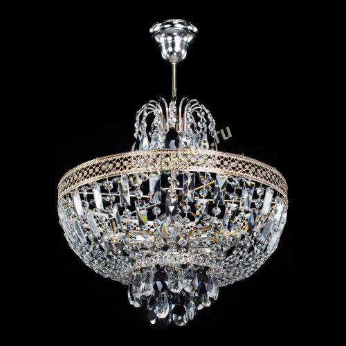 Люстра Венеция Астра №5 черная в Новокузнецке Гусь Хрустальный