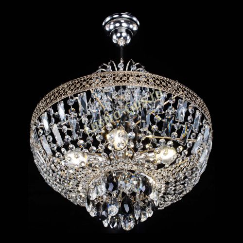 Люстра Венеция Астра №5 черная в Новокузнецке Гусь Хрустальный