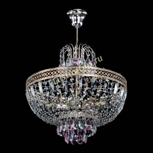 Люстра Венеция Астра №5 розовая в Новокузнецке Гусь Хрустальный