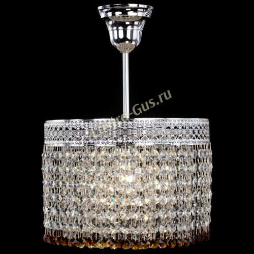 Люстра Венеция Капель №1 с подвесом Чайная в Новокузнецке Гусь Хрустальный