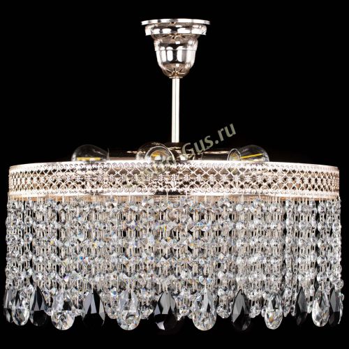 Люстра Венеция Капель журавлик черная в Новокузнецке Гусь Хрустальный