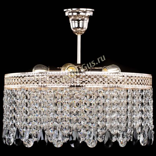 Люстра Венеция Капель журавлик черная в Новокузнецке Гусь Хрустальный