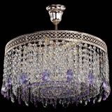 Люстра Венеция Капель журавлик фиолетовая в Новокузнецке