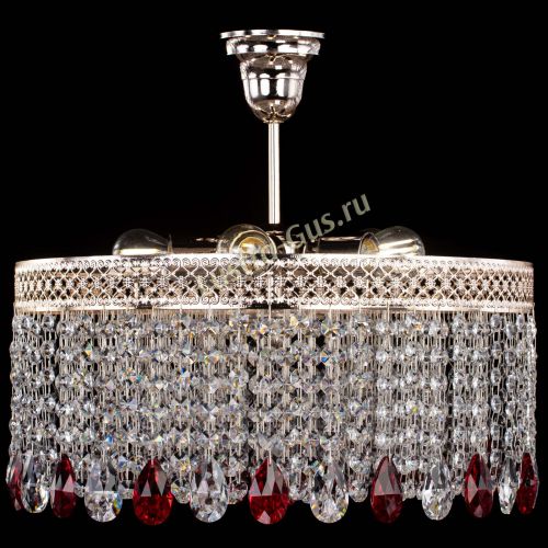 Люстра Венеция Капель журавлик красная в Новокузнецке Гусь Хрустальный