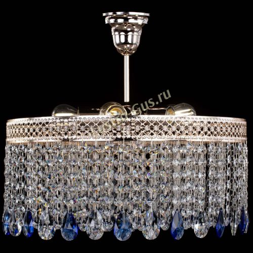 Люстра Венеция Капель журавлик синяя в Новокузнецке Гусь Хрустальный