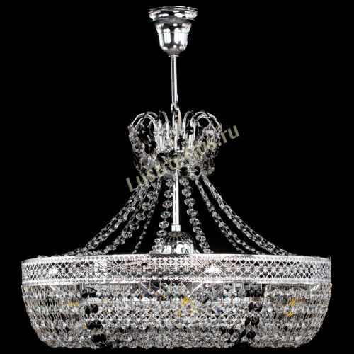 Люстра Венеция Кольцо с подвесом Черная в Новокузнецке Гусь Хрустальный