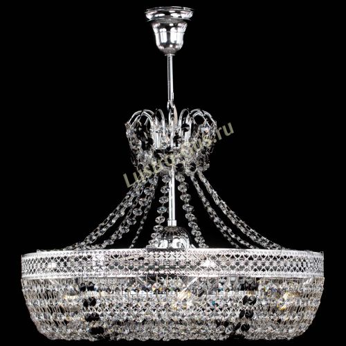 Люстра Венеция Кольцо с подвесом Черная в Новокузнецке Гусь Хрустальный