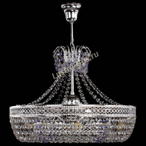 Люстра Венеция Кольцо с подвесом Фиолетовая в Новокузнецке Гусь Хрустальный