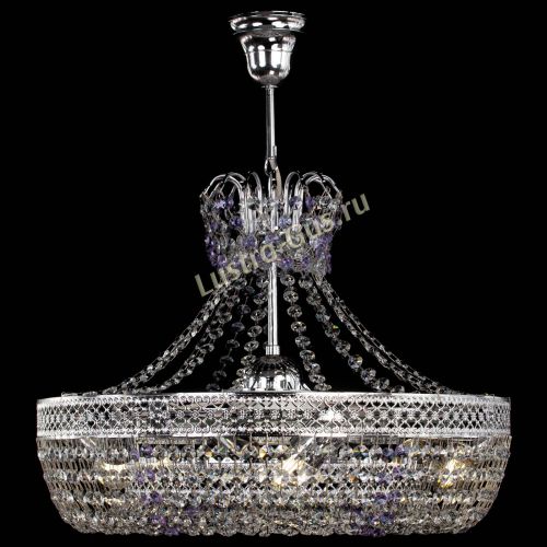 Люстра Венеция Кольцо с подвесом Фиолетовая в Новокузнецке Гусь Хрустальный