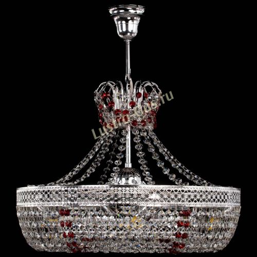 Люстра Венеция Кольцо с подвесом Красная в Новокузнецке Гусь Хрустальный