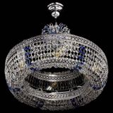 Люстра Венеция Кольцо с подвесом Синяя в Новокузнецке Люстра Венеция Кольцо с подвесом Синяя в Новокузнецке