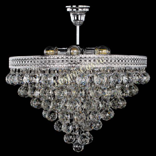 Люстра Венеция Пирамида шар 40 в Новокузнецке Гусь Хрустальный